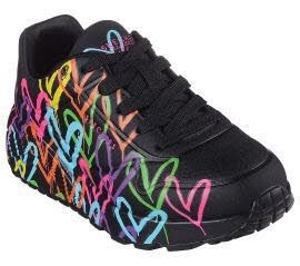 Skechers UNO LITE - SPREAD THE LOVE SCHWARZ