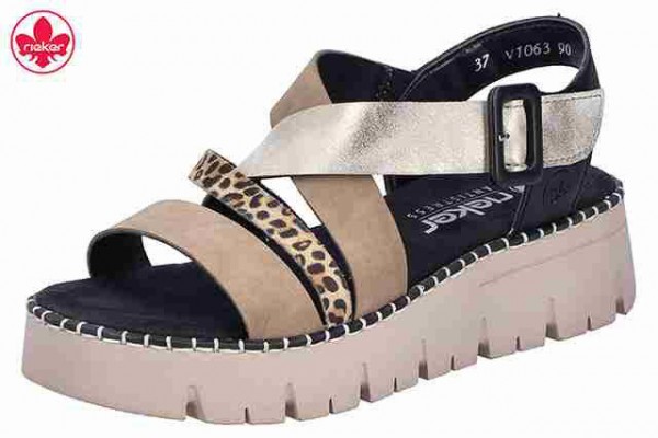 Rieker FSK Damen Sandalen Beige bunt