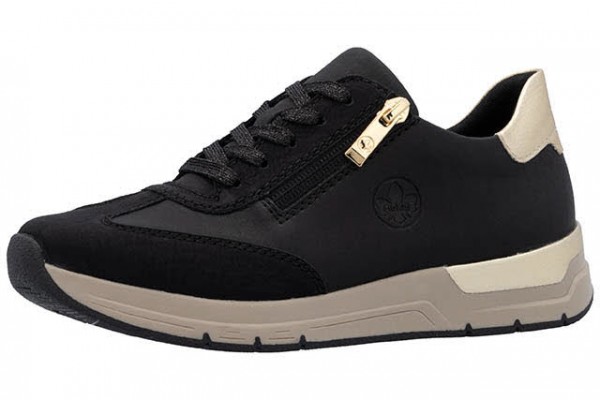 Rieker HWK Damen Halbschuhe SCHWARZ