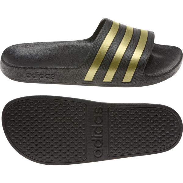 Adidas ADILETTE AQUA,CBLACK/GOLDMT/CBLACK SCHWARZ