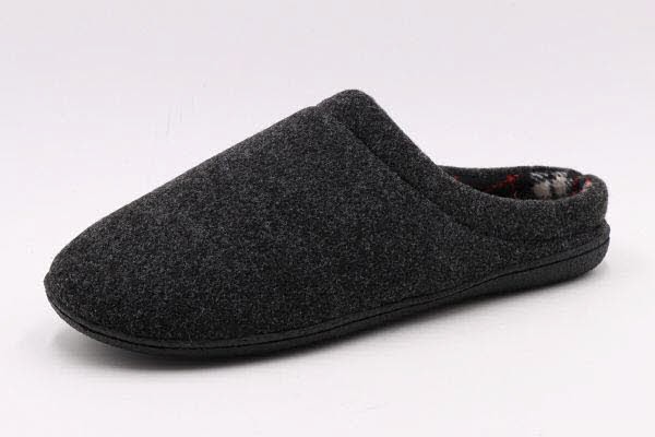Shoes4all MENS INDOOR FELT SLIPPER SCHWARZ