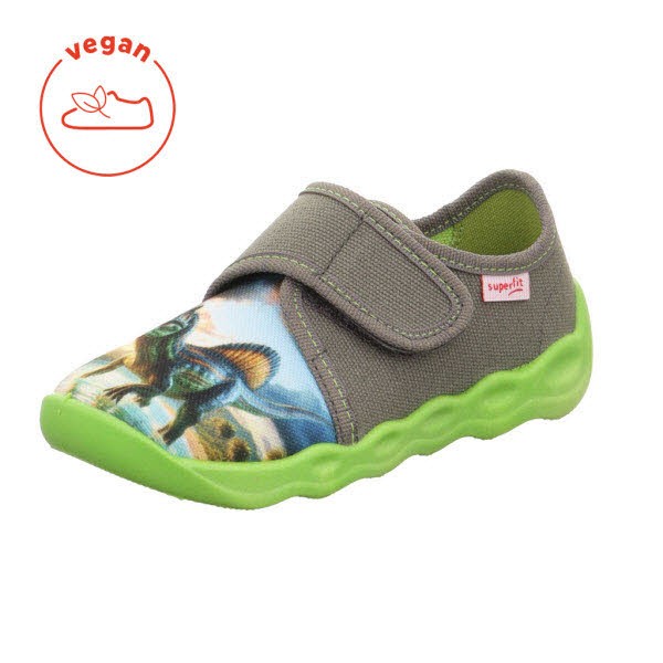 Superfit Hausschuh Textil \\ BUBBLE GRAU/KOMBI