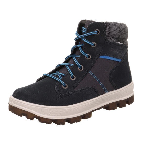 Superfit Stiefelette Leder \\ TEDD GRAU/TÜRKIS