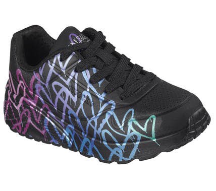 Skechers UNO LITE - METALLIC JOY SCHWARZ