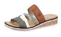 Rieker FSK Damen Sandalen BRAUN/KOMBI