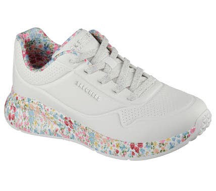 Skechers UNO LITE - SUBTLE PRINTS WEISS