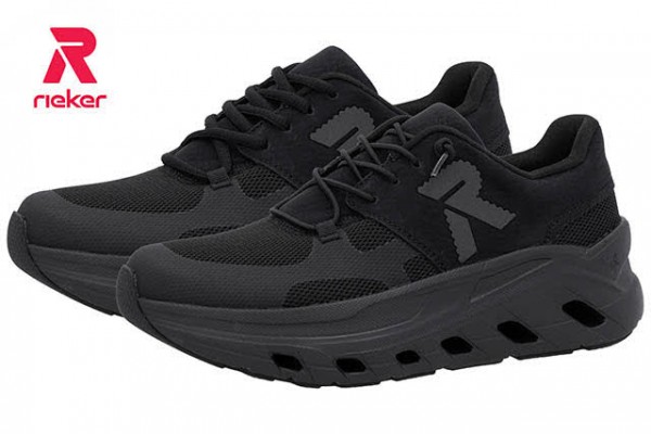 Rieker Evolution HWK Damen Halbschuhe SCHWARZ
