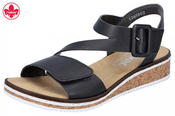 Rieker FSK Damen Sandalen SCHWARZ
