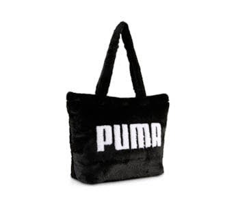 Puma UP FAUX FUR Shopper SCHWARZ