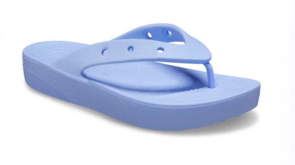 Crocs Classic Platform Flip W Moon J Blau