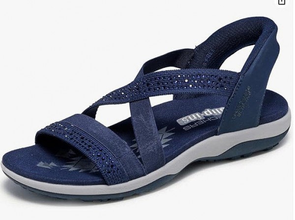 Skechers REGGAE SLIM - SUMMER SPARKLE BLAU