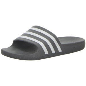 Adidas ADILETTE AQUA,GRETHR/FTWWHT/GRETHR Dunkelblau