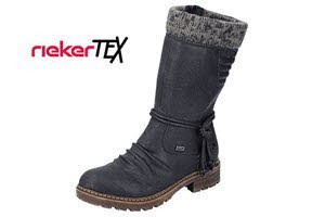 Rieker HWK Damen Stiefel SCHWARZ