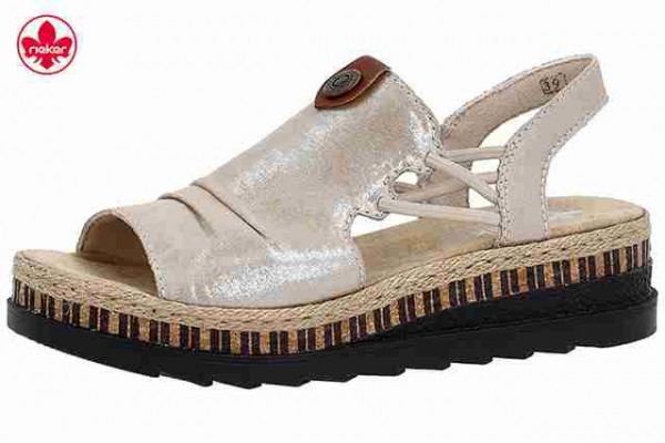 Rieker FSK Damen Sandalen Beige