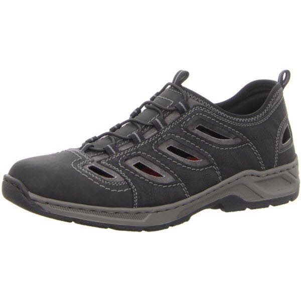 Rieker FSK Herren Halbschuhe Schwarz