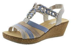 Rieker FSK Damen Sandalen Beige