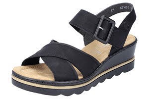 Rieker FSK Damen Sandalen SCHWARZ