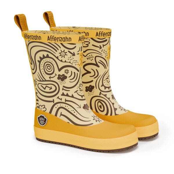 Affenzahn Gummistiefel Vegan Plashy Tiger GELB - Bild 1