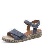 Jana Soft Line Da.-Sandalette blau