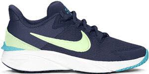 Nike Star Runner 4 Big Kids" R MIDNIGHT NAVY/VOLT T