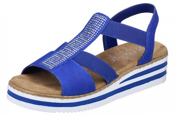 Rieker FSK Damen Sandalen BLAU