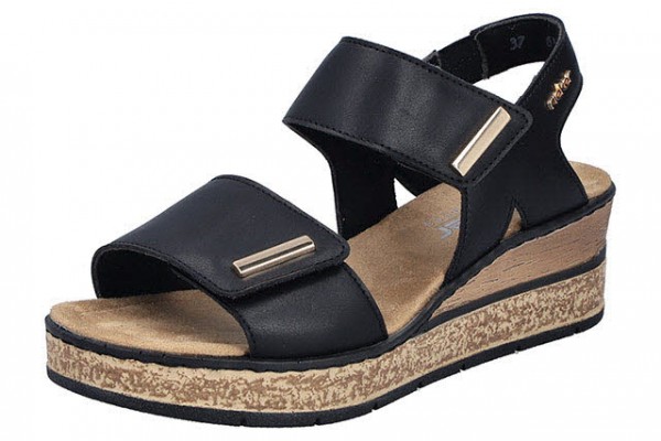 Rieker FSK Damen Sandalen SCHWARZ