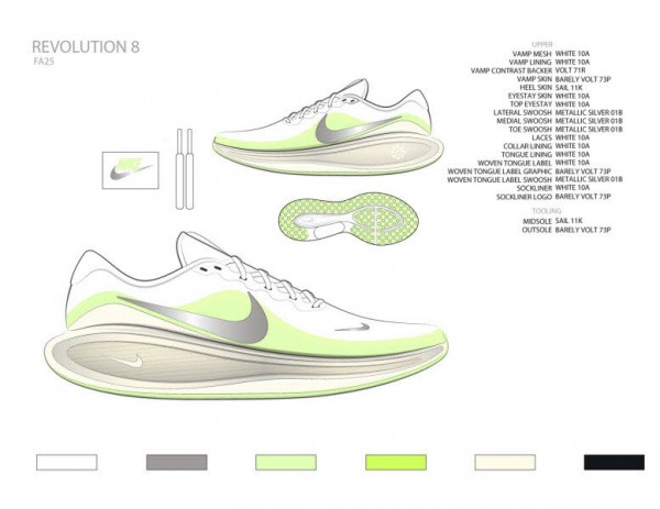Nike Revolution 8 Women"s Road WEISS BUNT