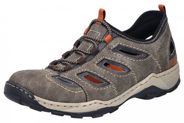 Rieker FSK Herren Halbschuhe grau