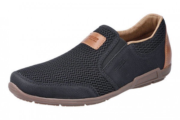 Rieker FSK Herren Halbschuhe SCHWARZ
