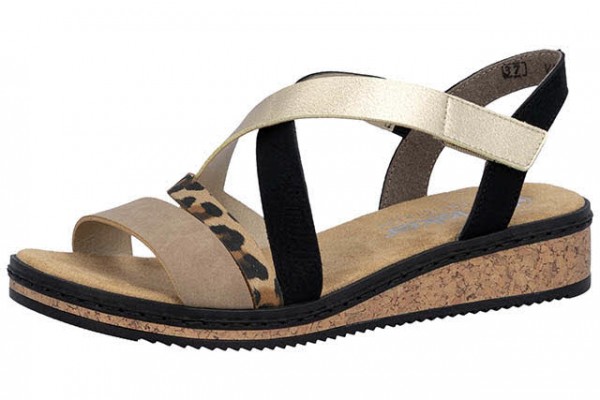Rieker FSK Damen Sandalen BRAUN/KOMBI