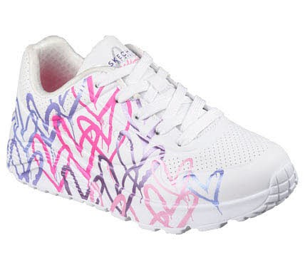 Skechers UNO LITE - METALLIC JOY WEISS