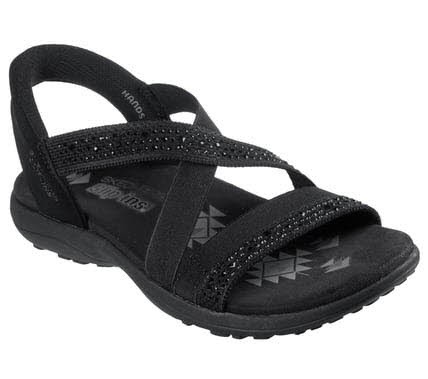 Skechers REGGAE SLIM - SUMMER SPARKLE Schwarz