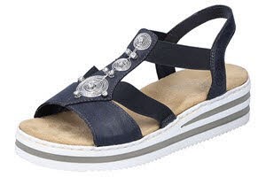 Rieker FSK Damen Sandalen BLAU