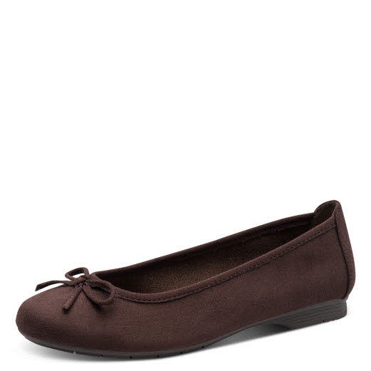Jana Soft Line Da.-Ballerina braun