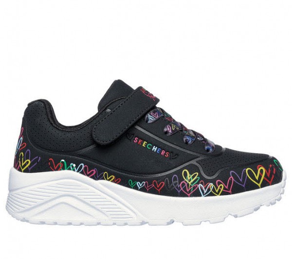 Skechers UNO LITE - HEART CRAZE SCHWARZ