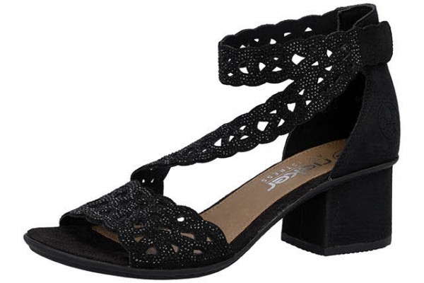 Rieker FSK Damen Sandalen SCHWARZ
