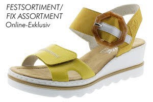 Rieker FSK Damen Sandalen Gelb