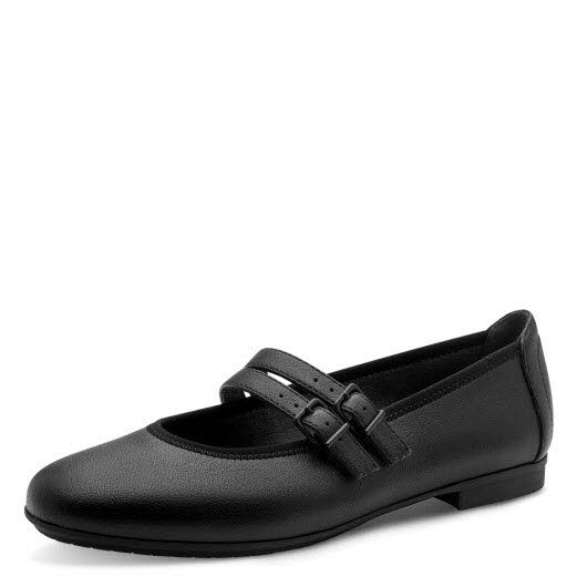 Jana Soft Line Woms Ballerina SCHWARZ - Bild 1