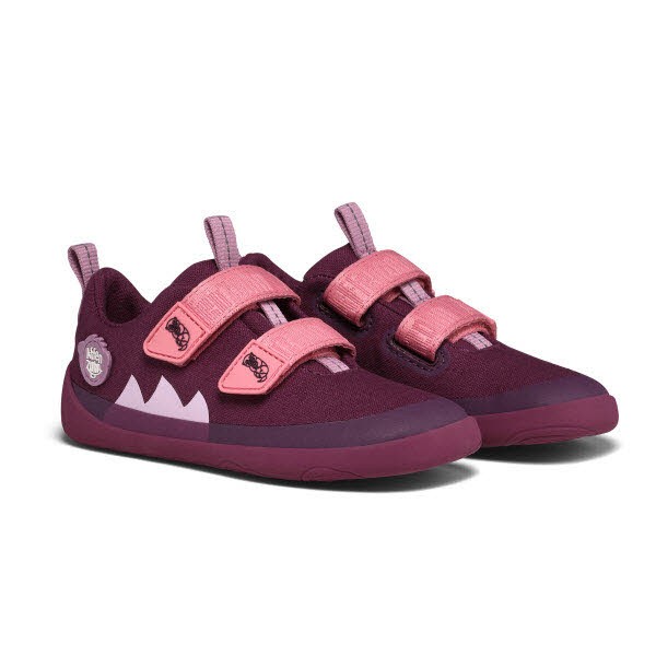 Affenzahn Halbschuh Baumwolle Lucky Otter BORDEAUX - Bild 1
