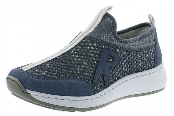 Rieker FSK Damen Halbschuhe Blau