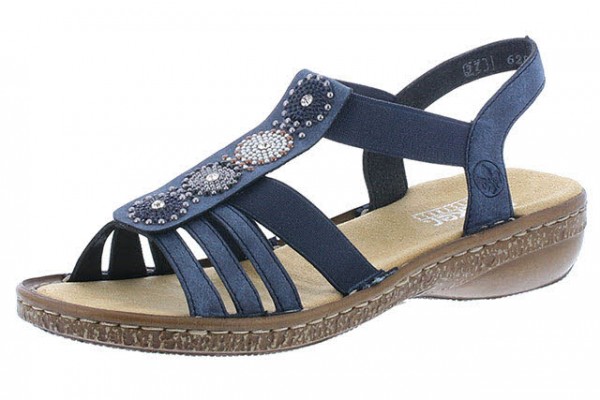 Rieker FSK Damen Sandalen BLAU/KOMBI