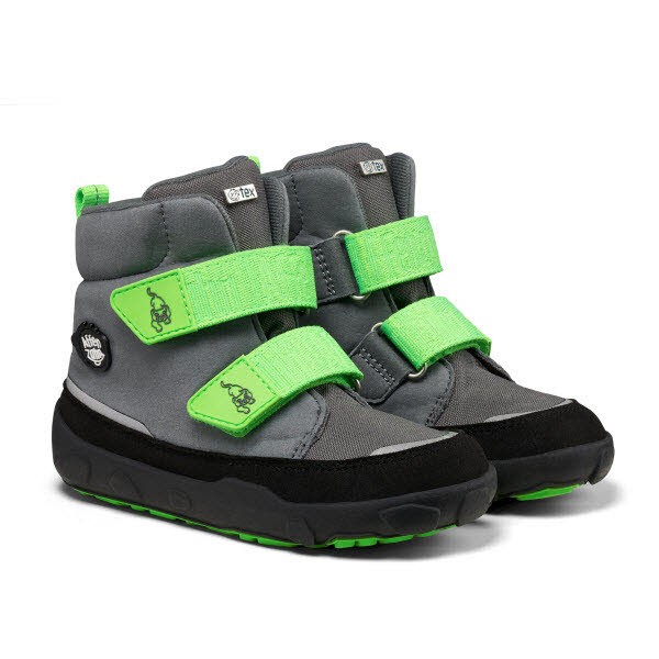 Affenzahn Winterstiefel Vegan Comfy Panther GRAU KOMBI