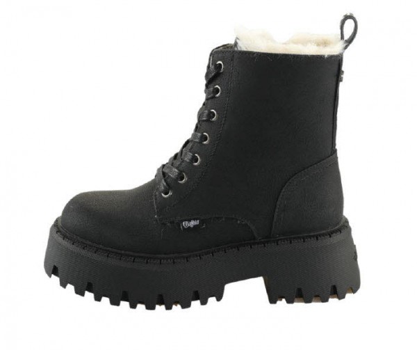 Buffalo Aspen Lace Up Warm SCHWARZ