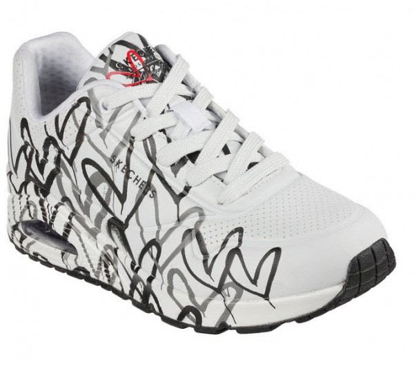 Skechers UNO - SPREAD THE LOVE WEISS