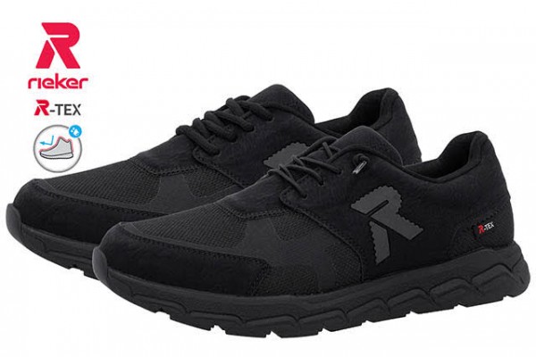 Rieker Evolution HWK Herren Halbschuhe SCHWARZ