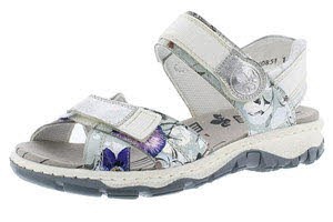 Rieker FSK Damen Sandalen Weiss Bunt