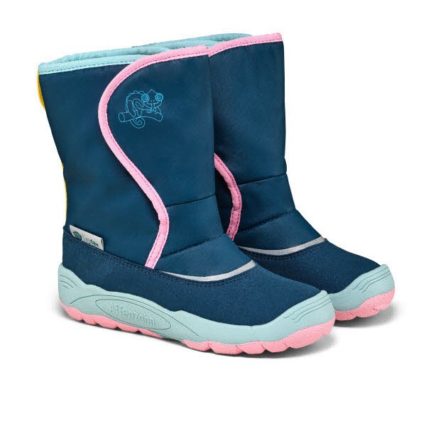 Affenzahn Schneestiefel Vegan Freezy Chamäleon BLAU