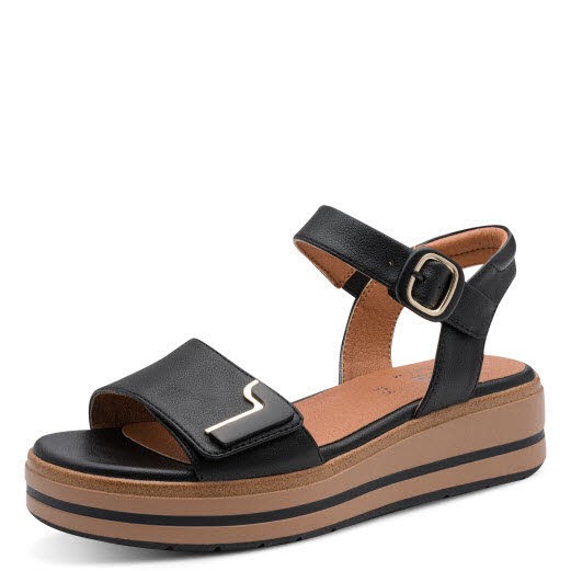 Jana Soft Line Da.-Sandalette SCHWARZ - Bild 1