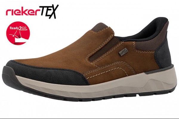 Rieker HWK Herren Halbschuhe BRAUN