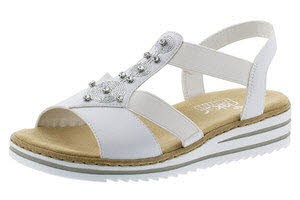 Rieker FSK Damen Sandalen WEISS